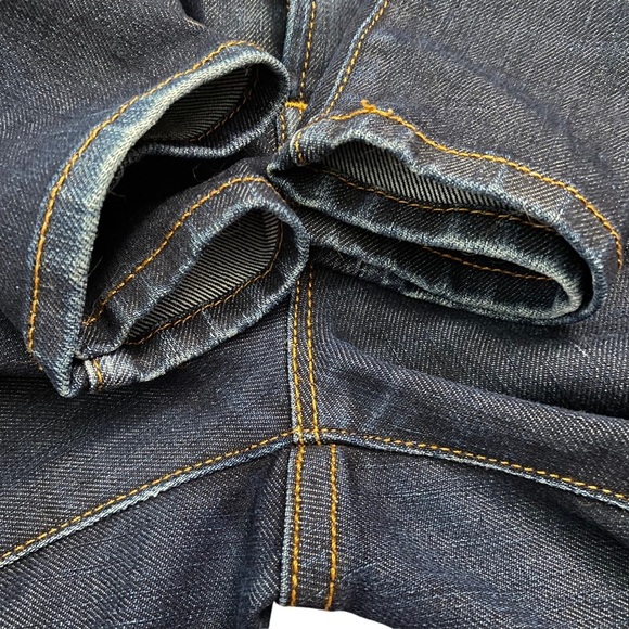 J Brand Mid Rise Slim Straight Leg Dark Wash Denim Jeans Whiskering 28 - Picture 14 of 16